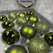 Набор стеклянных шаров Зеленый Микс 26 шт., Christmas DeLuxe (86775)