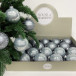 Набор стеклянных шаров Новогодняя поземка 70 мм., 18 шт., нежно-голубой, Christmas DeLuxe (86792)
