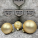 Набор стеклянных шаров Золотые огоньки 42 шт., Christmas De Luxe (89579)