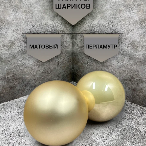Набор стеклянных шаров Золотые огоньки 42 шт., Christmas De Luxe (89579)