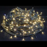 Светодиодная нить с мерцающим диодом 40 м., 220V, 400 теплых белых LED, черный ПВХ IP 54, соединяемая, Winner (ww.01.6B.400.F+)