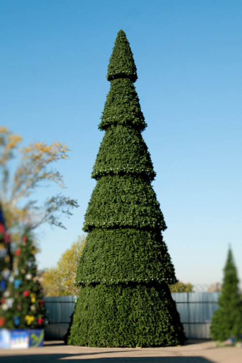 Уличная елка сегментная Сибирская зеленая 30 м., каркасная, ПВХ, Green Trees (GT30SIBPVC)