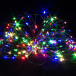 Светодиодная нить Роса 15 м., 150 разноцветных LED ламп, зеленый провод, Winner Light (m.01.4G.150-)