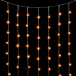 Светодиодный занавес 2*2 м., 400 желтых LED ламп, облегченный, прозрачный провод ПВХ, LTC (PCL400NOT-10-2Y)