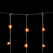 Светодиодный занавес 2*2 м., 400 желтых LED ламп, облегченный, прозрачный провод ПВХ, LTC (PCL400NOT-10-2Y)