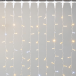 Светодиодный занавес с колпачком 2*3 м., 600 теплых белых LED ламп, с мерцанием белого диода, 220В., прозрачный провод ПВХ, IP65, LTC (PCL602BLWCAP-10-2WW)