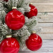 Набор стеклянных шаров Алые паруса 80 мм., 9 шт., Christmas DeLuxe (13879)