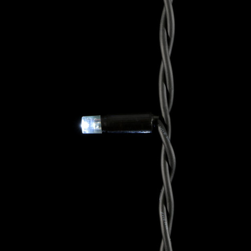 Светодиодный занавес Sealed с супер-мерцанием 2*3 м., 220V., 600 холодных белых LED ламп, черный каучук, Beauty Led (LL602ABL-1-2W)