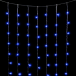 Светодиодный занавес 2*2 м., 400 синих LED ламп, облегченный, прозрачный провод ПВХ, LTC (PCL400NOT-10-2B)