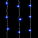 Светодиодный занавес 2*2 м., 400 синих LED ламп, облегченный, прозрачный провод ПВХ, LTC (PCL400NOT-10-2B)