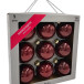 Набор стеклянных шаров Царское бордо 80 мм., 9 шт., Christmas DeLuxe (13886)
