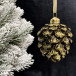 Елочное украшение Шишка от белки 10 см., бронза, стекло, 1 шт., Christmas DeLuxe (14027)