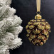 Елочное украшение Шишка от белки 10 см., бронза, стекло, 1 шт., Christmas DeLuxe (14027)