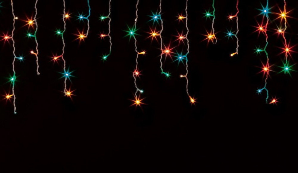 Электрическая гирлянда Бахрома 2,5м 100led мультицвет (02.6Т.100)