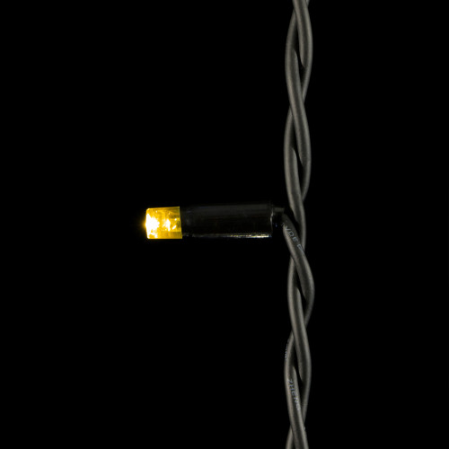 Светодиодный занавес Sealed с супер-мерцанием 2*3 м., 220V., 600 теплых белых LED ламп, черный каучук, Beauty Led (LL602ABL-1-2WW)
