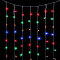  Светодиодный занавес 2*2 м., 400 разноцветных LED ламп, облегченный, прозрачный провод ПВХ, LTC (PPCL400NOT-10-2M)