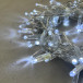 Светодиодная гирлянда с колпачком 100 холодных белых LED ламп 10 м., 220-230 В., прозрачный провод ПВХ, IP65, LTC (PST100CAP-10-2W)