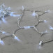 Светодиодная гирлянда с колпачком 100 холодных белых LED ламп 10 м., 220-230 В., прозрачный провод ПВХ, IP65, LTC (PST100CAP-10-2W)