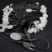 Светодиодная нить Шишки 10 м., 220V, 100 разноцветных LED ламп, черный каучук, соединяемая, Winner Light (m.01.7B.100+2,5B)