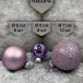 Набор стеклянных шаров Лавандовый микс 26 шт., Christmas DeLuxe (86774)
