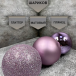 Набор стеклянных шаров Лавандовый микс 26 шт., Christmas DeLuxe (86774)