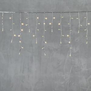 Светодиодная бахрома 4,9*0,5 м., 240 теплых белых LED ламп, прозрачный провод ПВХ, Beauty Led (PIL240-10-2WW)
