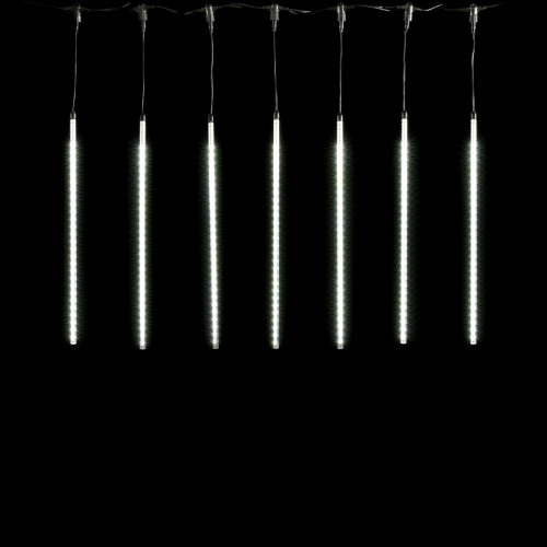 Гирлянда Тающие сосульки 10*0.5 м., 24V., 600 холодных белых LED ламп, коннектор, черный ПВХ, LTC (CCL600-10-1W)