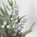 Новогодняя настольная композиция с белыми ягодами и шишкой 35 см., Christmas DeLuxe (89295)