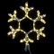Светодиодная снежинка с мерцанием 40 см., теплый белый, Winner Light (9053-40WW)