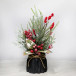 Новогодняя настольная композиция с красными ягодами 35 см., Christmas DeLuxe (89296)