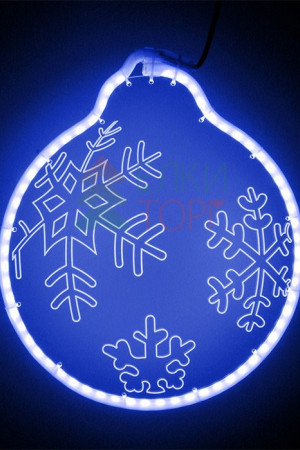 Светодиодная фигура из акрилайта синее свечение, 30*30 см., 220В, Beauty Led (HFS2-2B)