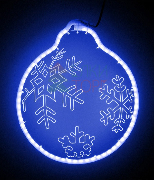 Светодиодная фигура из акрилайта синее свечение, 30*30 см., 220В, Beauty Led (HFS2-2B)