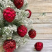 Набор стеклянных кедровых шишек 7 см., 12 шт., бордо, Christmas DeLuxe (14726)