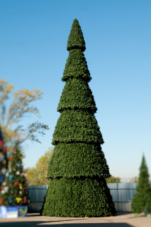 Уличная елка сегментная Сибирская зеленая 21 м., каркасная, ПВХ, Green Trees (GT21SIBPVC)