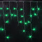 Светодиодная бахрома 3*0.5 м., 220V, 112 зеленых LED ламп, прозрачный силиконовый провод, Rich LED ( RL-i3*0.5-T/G)