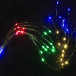 Светодиодная роса-хвост 2 м., 10 лучей, 200 разноцветных LED ламп, зеленый провод, Winner Light (m.18.4G.200)
