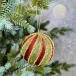 Винтажный шар Аллегро 10 см., красный, 1 шт., Christmas DeLuxe (86560)
