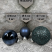 Набор стеклянных шаров Полночная буря 26 шт., Christmas DeLuxe (86776)