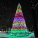 Уличная светодинамическая елка Уральская зеленая 21 м., каркасная, ПВХ, Green Trees (GT21URPVCLED)