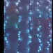 Занавес с эффектом бегущий огонь 2*1.6 м., 24V, 150 LED ламп бело - синего цвета, прозрачный провод, Beauty Led (ESI150-SH10-1WB) 