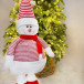 Игрушка Снеговик телескопический 80-130 см., красный, Christmas DeLuxe (89313)