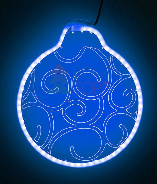 Светодиодная фигура из акрилайта 30*30 см., 220V., синие свечение, Beauty Led (HFS3-2B)
