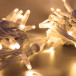 Светодиодная нить 100 теплых белых LED ламп, 10 м., 220В, статика, белый резиновый провод, Teamprof (TPF-S10C-220V-RW/WW)