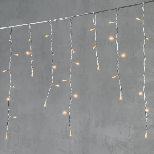 Светодиодная бахрома 3,1*0,5 м., 150 экстра теплых белых LED ламп, прозрачный провод ПВХ, LTC (PIL150-10-2EWW)