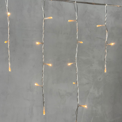 Светодиодная бахрома 3,1*0,5 м., 150 экстра теплых белых LED ламп, прозрачный провод ПВХ, LTC (PIL150-10-2EWW)