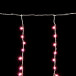Светодиодная бахрома 1*1 м., 220V., 65 светло-розовых LED ламп, прозрачный силикон, Beauty Led (ECC65-10-2BP)