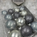 Набор стеклянных шаров Серебряный Микс 26 шт., Christmas DeLuxe (86782)  