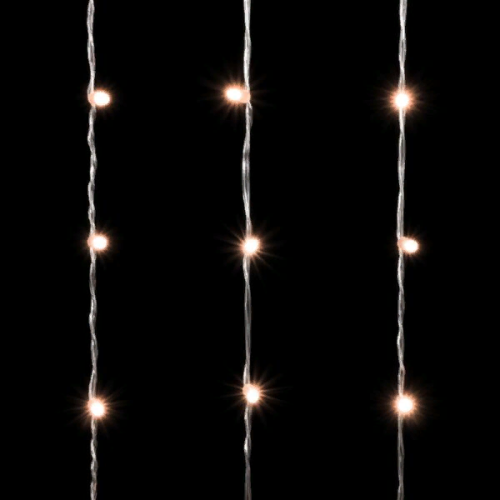 Светодиодный занавес с колпачком 2*3 м., 600 экстра теплых белых LED ламп, прозрачный провод ПВХ, IP65, LTC (PCL602CAP-10-2EWW)