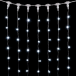  Светодиодный занавес с колпачком 2*3 м., 600 белых LED ламп, прозрачный провод ПВХ, IP65, LTC (PCL602CAP-10-2W)