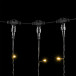 Светодиодный занавес 2*9 м., 1500 теплых белых Led ламп, 220В, черный провод, Rich Led (RL-C2*9-CB/WW)